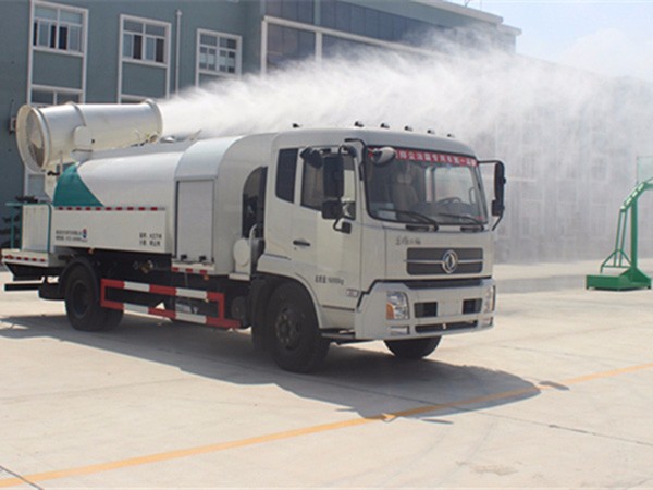 東風(fēng)天錦抑塵車，12噸圓罐30米-60米霧炮車